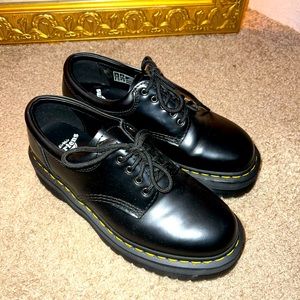 Leather platform casual shoes DR.MARTENS